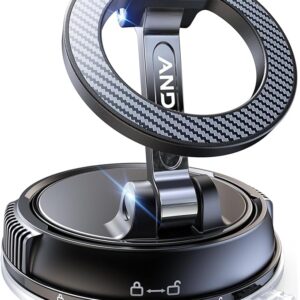 Car Phone Holder for Magsafe [78+LBS Strongest Suction & 2400gf Magnetic] 360° Adjustable Car Phone Mount,